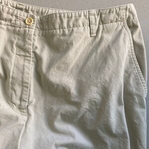 Façonnable Women's 14x32 Beige Khaki Trousers Pants 100% Cotton Preppy